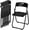 Black, variant on BoldGear10 Pcs Folding Chair, 300LBS Lightweight Foldable Plastic Chair, Reinforced Metal Frame Easy to Fold & Store for Indoor & Outdoor, Wedding, Party, Meeting Room, Patio and Garden, Black