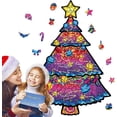 thumbnail image 1 of Rompecabezas de madera HUOGUO, árbol de Navidad, tema navideño, 100 unidades, 1 of 4