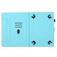 thumbnail image 3 of for Universal 9.5-10.5 Inch, Gradient Color PU Leather Folio Stand Wallet with Card Pockets Soft TPU Shockproof Cover for iPad / Samsung / Amazon Kindle / Lenovo / Onn, Blue+Rose, 3 of 11