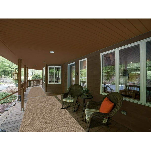 12 X 14 Indoor Outdoor Area Rugs Runners Great For Porches Patio S Gazebo S Sun Rooms And More Color Ivory Forest Walmart Com Walmart Com