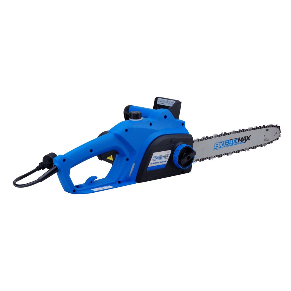 Blue Max 16" Electric Chainsaw with Twist chain tensioner