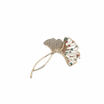 thumbnail image 1 of Ginkgo Leaf Brooch Female Cute Retro Design Sense Rhinestone Anti-Empty Brooch Clothing Accessories, 1 of 3