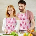 thumbnail image 3 of Pink Christmas Tree Apron-Garden Aprons for Women with Pockets-Cotton Linen Waterproof Kitchen Cooking Gardening Aprons Adjustable for Kitchen,Cooking,BBQ and Salon 32"x27", 3 of 7
