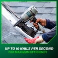 thumbnail image 6 of Metabo HPT NV45AB2 Roofing Nailer, Pro-Preferred Pneumatic Power Tool for Asphalt Shingles, 6 of 11