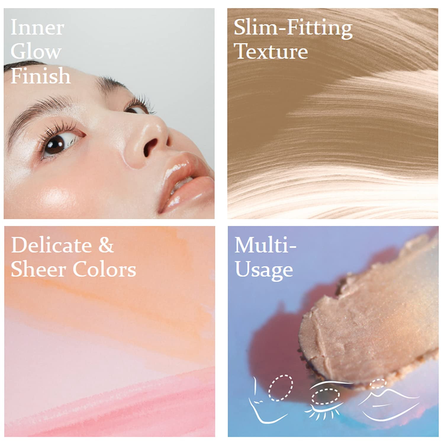 Hince True Dimension Radiance Balm Glass Skin Highlighter Stick Multi-Use Dewy Balm - Dawn Ray
