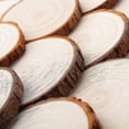 thumbnail image 4 of Lishi 20pcs Unfinished Wooden Log Discs, 9-10cm, DIY Crafts, 4 of 4
