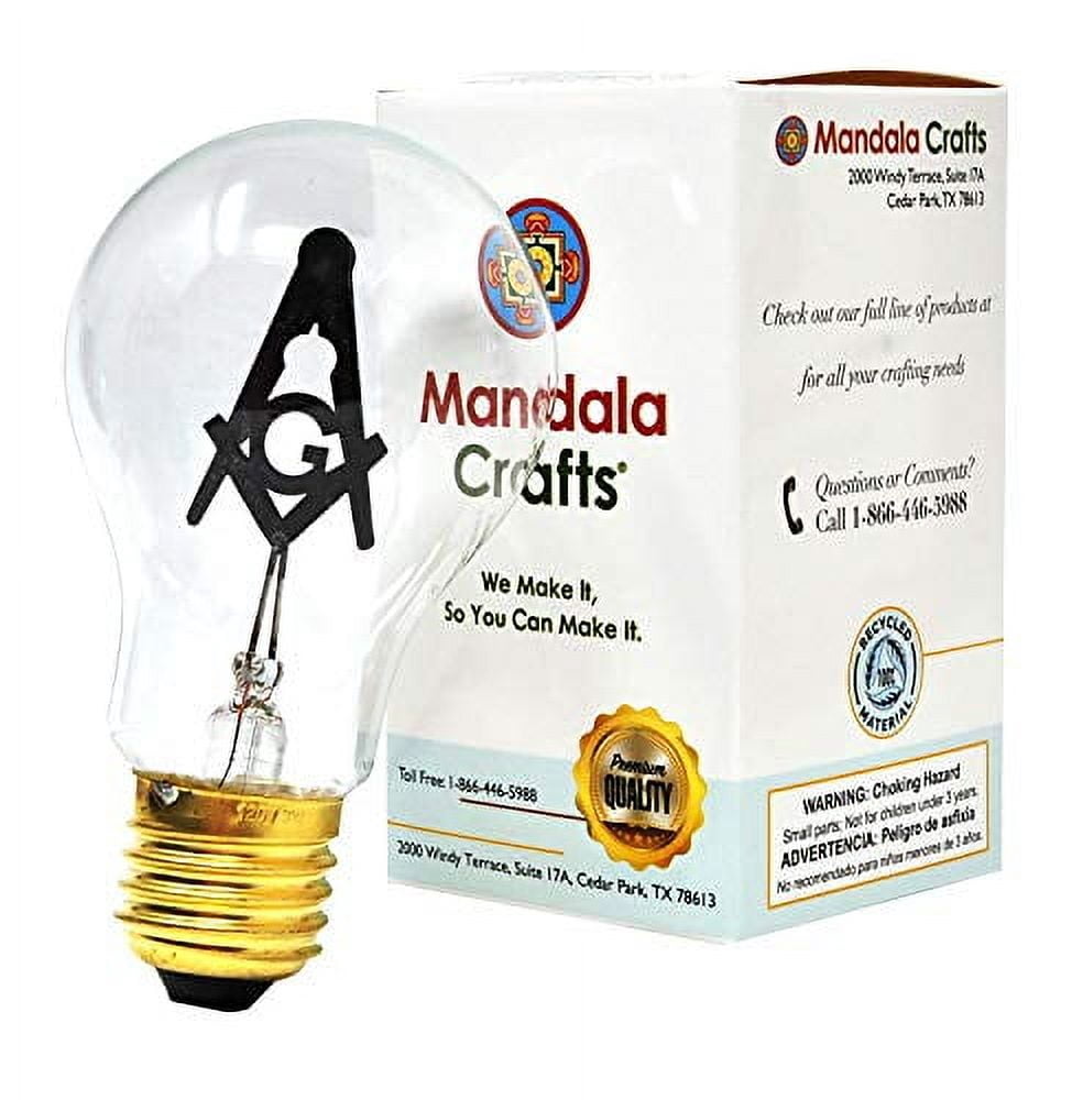 Mandala Crafts E27 3W Light Bulb (Standard Base, 2 Bulbs)