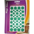 thumbnail image 2 of Magic Sliders 5865639 Green Felt Protective Pads - 46 per Pack & Pack of 6, 2 of 2