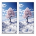 thumbnail image 2 of Designart "Snowy Tree gracefulness I" Snow Framed Wall Art Set Of 2 - White Landscapes Gallery Wall Frame Set For Home Decor, 2 of 6