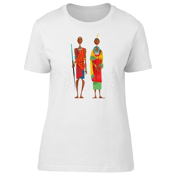 Traditional Maasai Couple T-Shirt Women -Image by Shutterstock, Female XX-Large