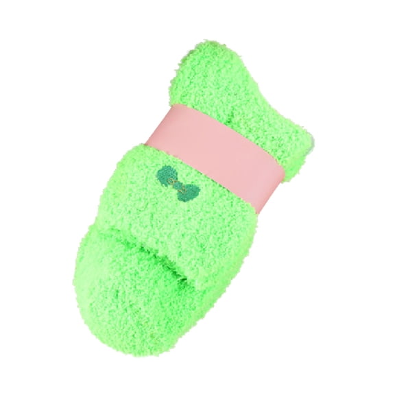 Gkeoshab Compression Socks for Women Fleece Fuzzy Socks, Thickened Half-Pile Coral Fleece Socks Cozy Socks