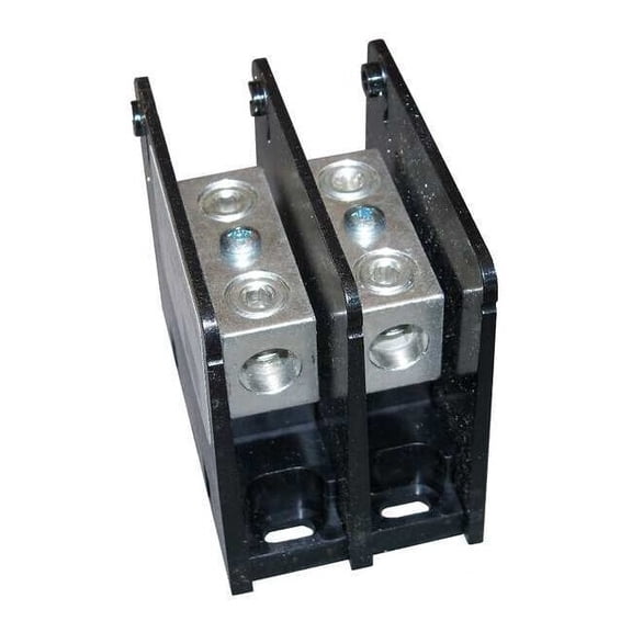 Power Distribution Block, Open, 2 Pole, 175 A Copper, 1,000 V AC/DC, Screw
