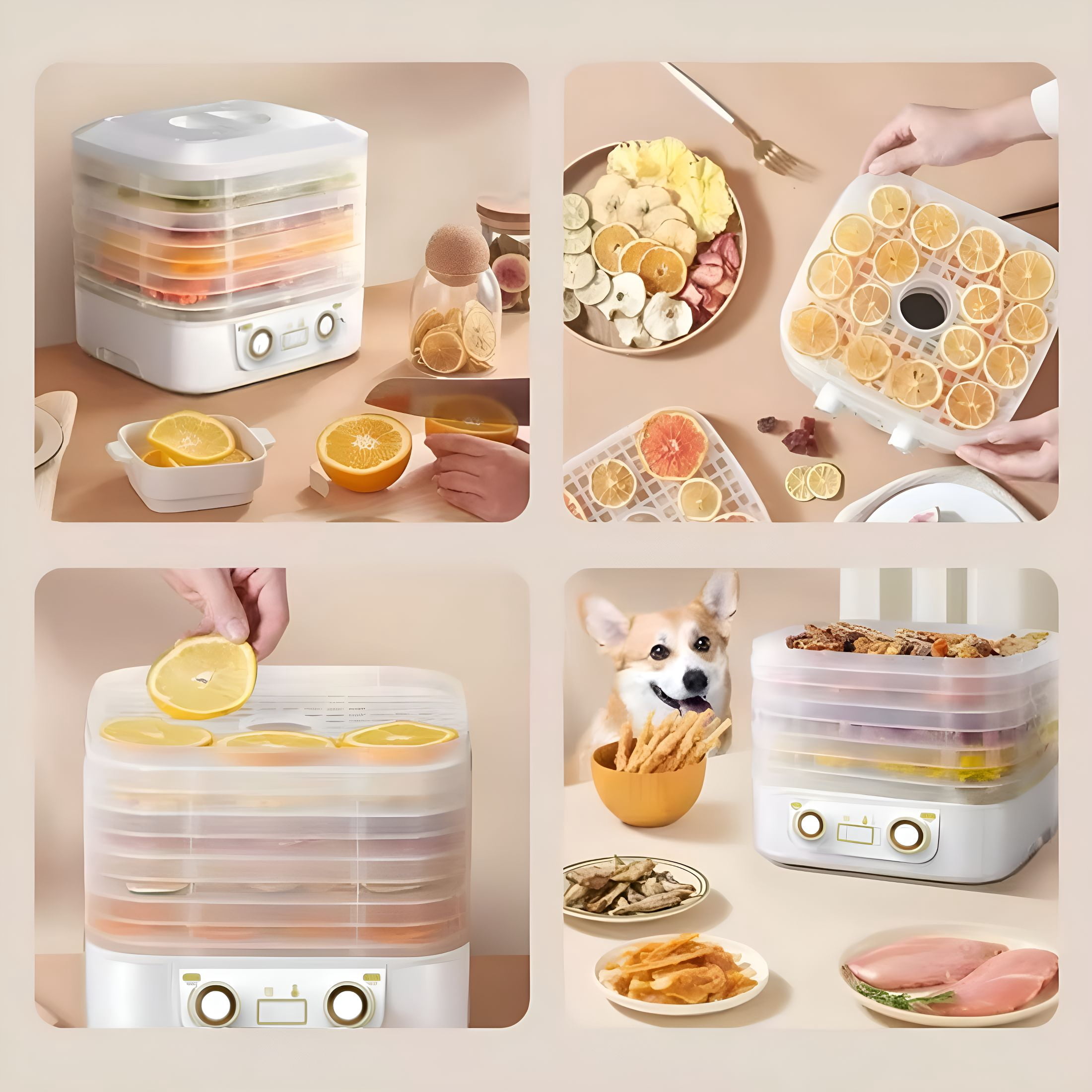 CURYMAY Freeze Dryer Machine for Home for Candy & Snacks Dryer Machine 5 Trays Home Freeze Dryer for Food Preservation