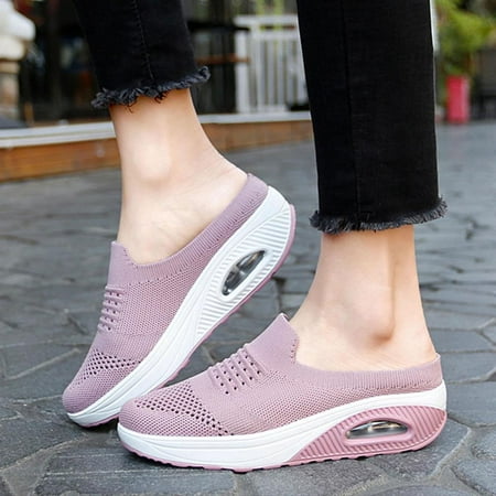 

Todqot Slippers for Women- Comfy Sandals Women Summer Flat Anti-slip Quick-drying indoor outdoor Pink 42