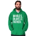 thumbnail image 3 of Worlds Okayest Father Funny Dad Gift Men's Big & Tall Graphic Hoodie Brisco Brands 3X, 3 of 4