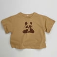 thumbnail image 2 of NAFUU Kids Boys T-Shirts Cartoon Panda Prints Short Sleeve O-Neck Top Beach Holiday Shirt Summer Casual Cute Tops For Boys Sizes 3-4 Years, 2 of 5
