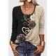 thumbnail image 1 of Camisetas de cuello redondo y manga larga para mujer, blusas tipo túnica, blusas estampadas, 1 of 3
