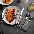 thumbnail image 2 of KINGSTONE Silverware Set, Luxury 40 Piece Flatware Set for 8, 18/10 Stainless Steel Cutlery Set with Diamond Cut Pattern for Kitchen, Home, Wedding,, 2 of 9