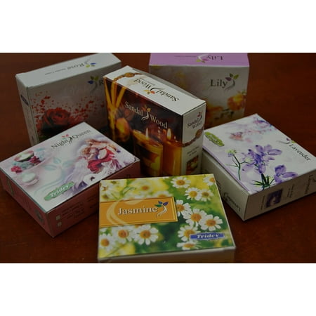 Wood Scented Incense - 6 Boxes - Variety Incense Cones Bulk Fragrance Scent 120 Pcs, 6 boxes x 20 incense cones per box = 120 Incense Cones By MyGANN