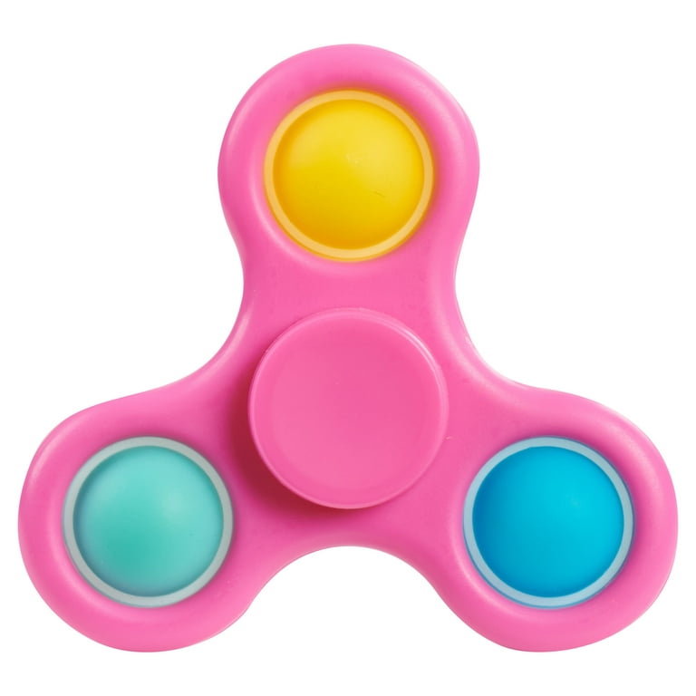 Fidgetz Pop Spinner Fidget Toys, Button Sensory Toys for Kids and Adults,  Anxiety and Stress Relief Toys, Fidget Spinner, Kids Toys for Ages 3 Up