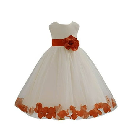 

Ekidsbridal Ivory Tulle Rose Petals Formal Flower Girl Dresses Toddler Girl Dresses Pageant Dresses Wedding Tulle Dresses Birthday Girl Dress Special Occasions Dresses Easter Summer Dresses 302S