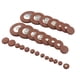 thumbnail image 4 of Yuarrent Almohadillas de saxofón, accesorios de Tenor de cuero de tono alto de gama media, piezas reemplazadas portátiles para principiantes, Accesorios para instrumentos musicales soprano/28uds, 4 of 6