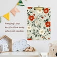 thumbnail image 4 of FORMRS Acrylic Clipboard with Low Profile Clip Standard A4 Letter Size, 12.5" x 9", Red and White Floral Pattern, 4 of 8