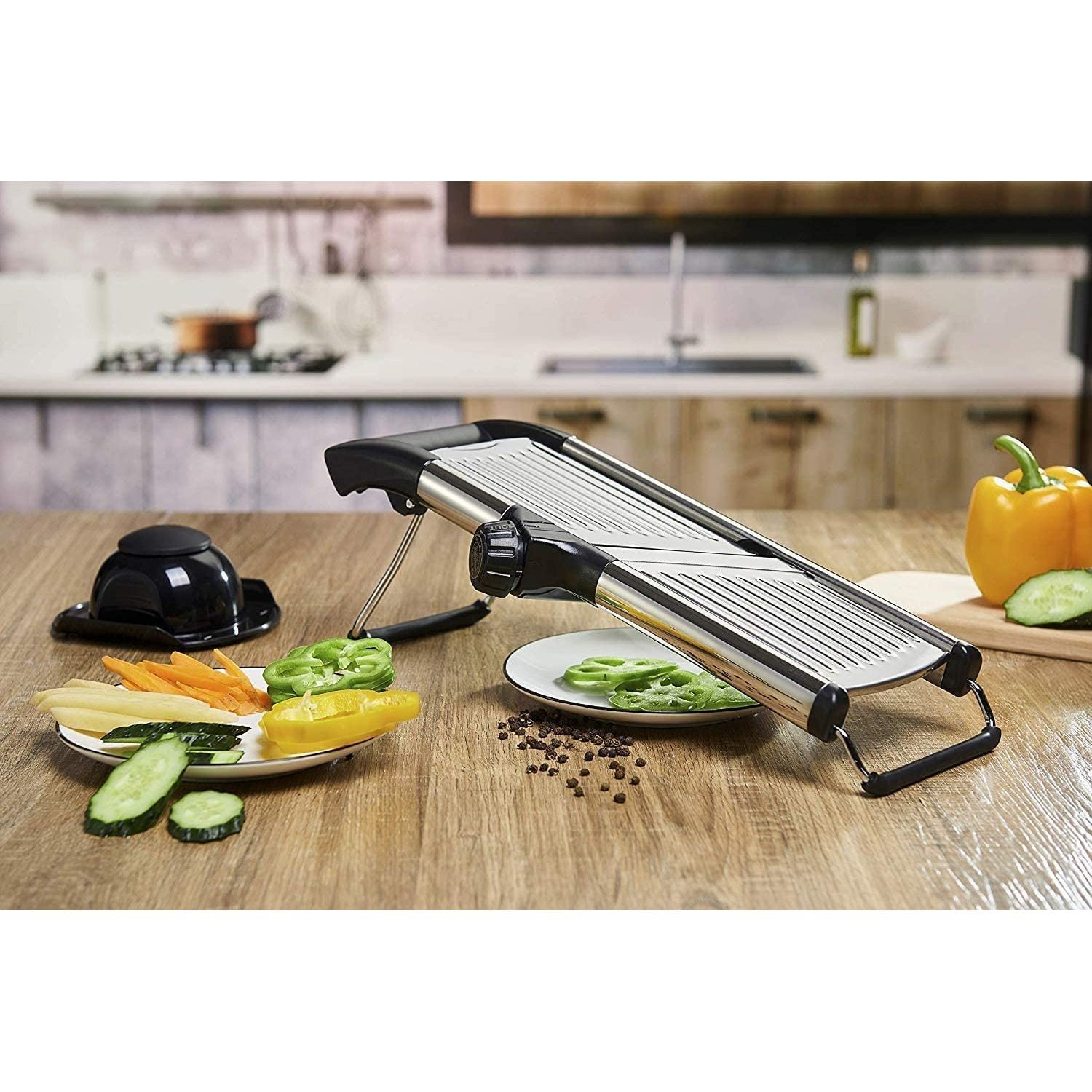 [Upgraded] Mandoline Slicer with CutResistant Gloves and Blade Guard