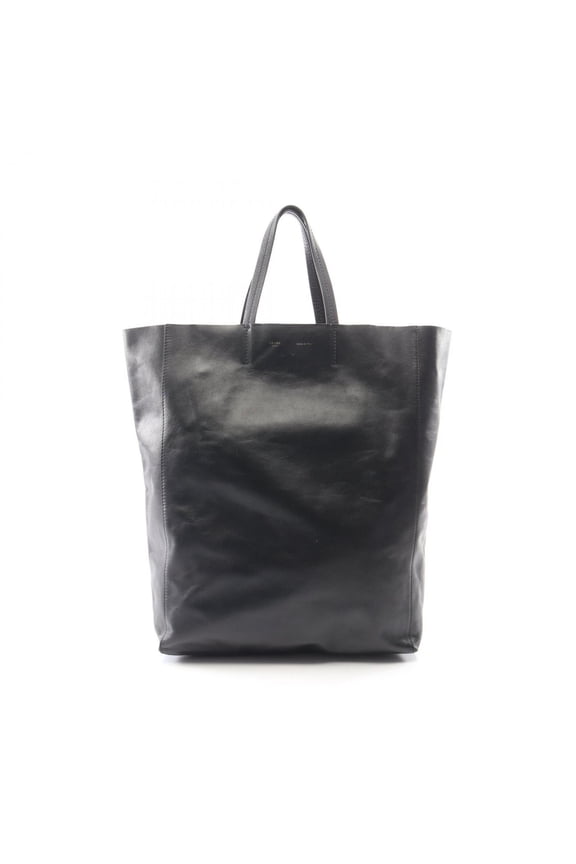 Pre-Owned Celine Vertical Cabas Tote Bag Handbag Leather Women's Black