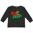thumbnail image 3 of Inktastic Oh Snap Broken Gingerbread Boys or Girls Long Sleeve Toddler T-Shirt, 3 of 5