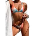 thumbnail image 1 of Maillot de Bain Deux Pièces pour Femmes, Bikini Triangle et String à Nouer sur le Côté, 1 of 5