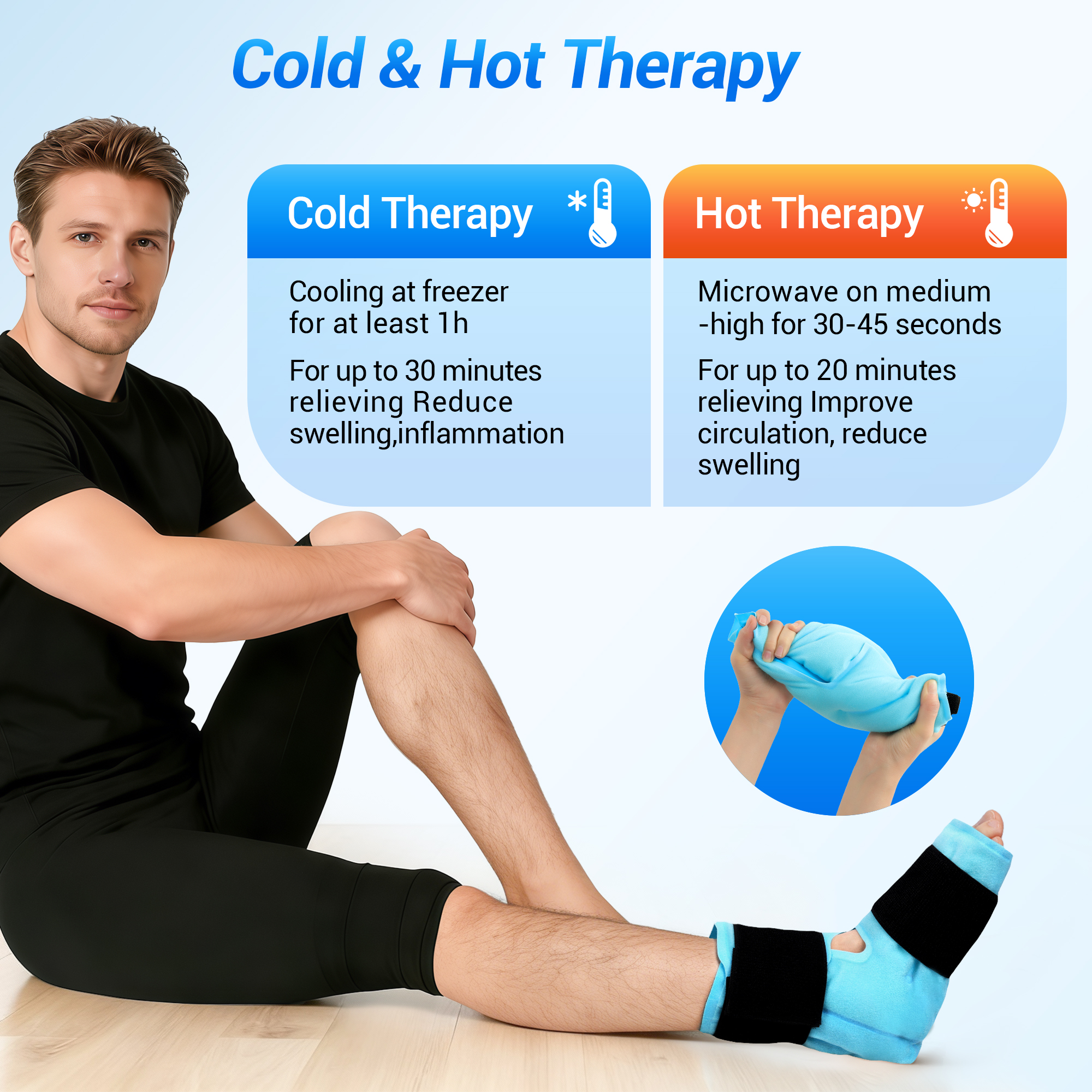 Comfytemp Large Ankle Foot Ice Pack Wrap photo 3