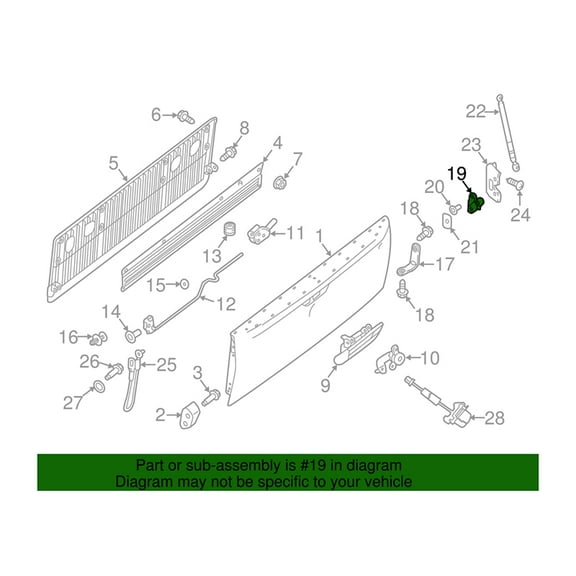 Rear Tailgate Hinge Assembly For Right Passenger 93470-ZH000 Nissan Titan 2005-2021 Rear Door Hinge 93470-9FVPipeline Accessories