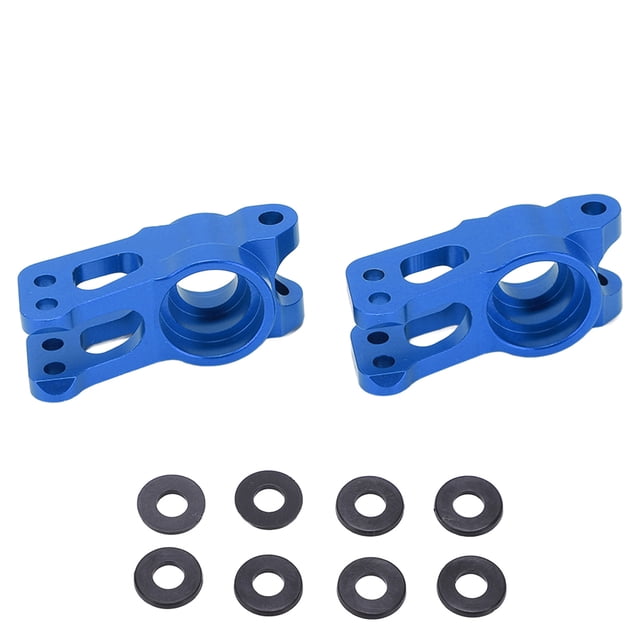 Portadores de buje trasero de aleación de aluminio, 2 piezas Asiento de eje trasero de metal trasero de aleación de aluminio Asiento de eje trasero para características de vanguardia LOSI