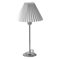 thumbnail image 2 of Lámpara de mesa Mesita de noche de metal con pantalla plisada de tela para dormitorio y sala de estar, 2 of 8