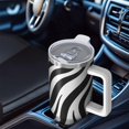 thumbnail image 6 of 40oz Tumbler with Handle and Straw, Vacuum Insulated Stainless Steel Travel Mug, Fits Car Cup Holder, Animal Print, 6 of 6