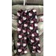 thumbnail image 1 of Sanrio-pantalones de pijama de franela de Hello Kitty para mujer, pantalón de dibujos animados de calabaza, Gato Kt, Otoño, cálido, informal, para el hogar, Graffiti, regalo para niña, 1 of 4