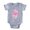 Heather Grey, variant on CafePress - Human Heart_Pk - Cute Infant Baby Football Bodysuit