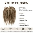 thumbnail image 2 of Chouchou pour Cheveux Chignon de Mariée Volumineux Ondulé Mélange Blond, 2 of 5