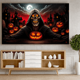 thumbnail image 4 of Spooky Design Halloween Banner Skeleton Pumpkin Decoration Haunted Graveyard Scene for Halloween Party Outdoor Indoor, 4 of 9