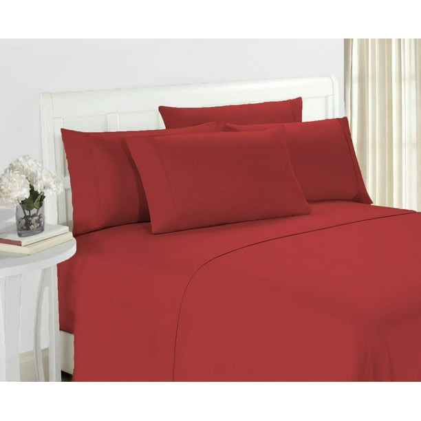 Hotel Super Soft 6 Piece Bed Sheet Set Deep Pockets Bedding All Colors Sizes