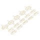 thumbnail image 3 of Lindos Clips De Papel, Clips De Papel Elegantes Ampliamente Utilizados 100pcs Estilo Elegante Para Archivos, 3 of 7