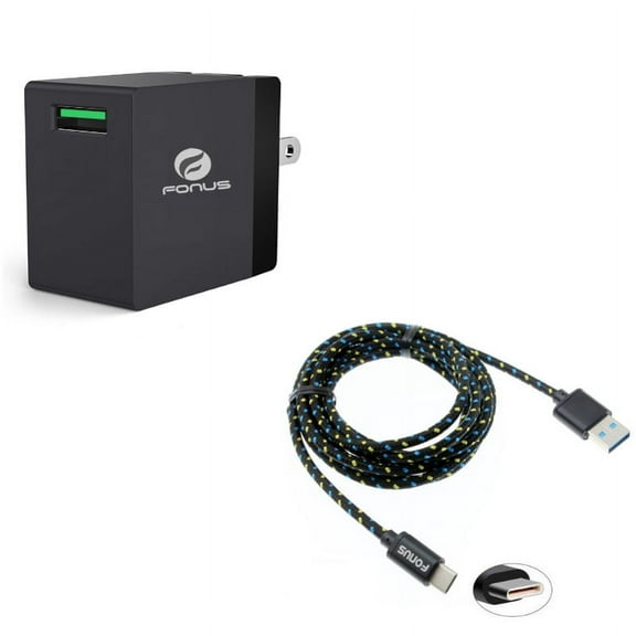 For Moto G Stylus 5G (2023) Fast Home Charger w 6ft USB Cable Combo - 18W USB Quick Charge Port Travel, Type-C Charger Cord Power Wire for Motorola Moto G Stylus 5G (2023) Phone