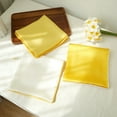 thumbnail image 4 of Daffodil Pure Silk Scarf | Ivory, Lemon Yellow, Gold | Small Head Scarf Or Large Square Shawl | Solid Colour Collection, 4 of 5
