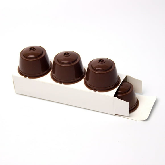 Lot de 3 Filtres à Capsule de Café Réutilisables pour DOLCE GUSTO : Passoires en Maille Écologiques et Faciles à Nettoyer avec Design Minimaliste – Inclut Cuillère, Brosse et Boîte à Papier pour Maison, Bureau, Café (Noir)