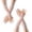 Pink, variant on 2 Pair Women's Long Arm Sleeves with Lace Mesh Tulle, Cooling and Warming Dual Purpose Sun Sleeves for Women, Girls