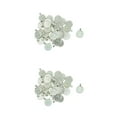 thumbnail image 4 of kurtrusly Ensemble de 50 Pendentifs de Collier Cabochon Rond Argent Blanc 43x22mm 2Set, 4 of 6