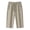 Khaki, variant on GHENge Womens Loose Fit Capri Pants Summer Cool Breathable Elastic Pants Waist Drawstring Zipper 3 Pockets Casual Daily Wear Cropped Trousers,XXXXL