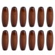 thumbnail image 2 of Cuentas de madera PENGJTMXG en forma de oliva 100 piezas 23 x 8 mm para manualidades de bricolaje, 2 of 5