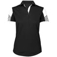 thumbnail image 3 of Holloway Sportswear L Womens Arc Polo Black/White 222748, 3 of 4